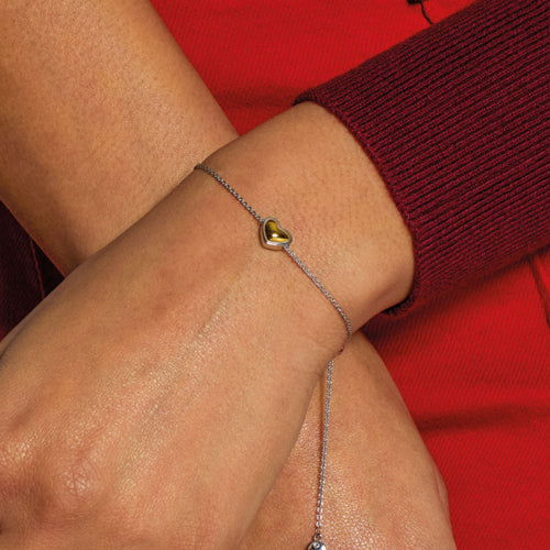 Kit Heath Heart of Gold Bracelet in Silver