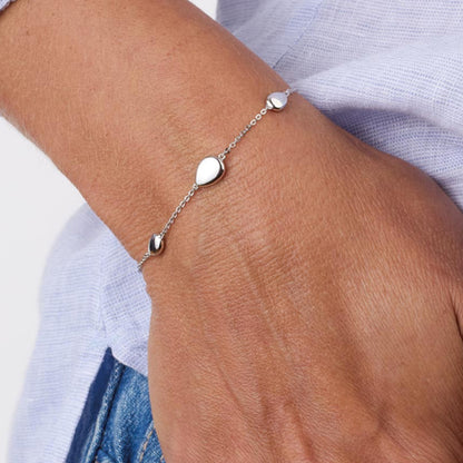 Kit Heath Pebble Station Bracelet in Silver