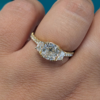 Laboratory Grown Diamond Multi Stone Ring in 18ct Yellow Gold, 2.16ct