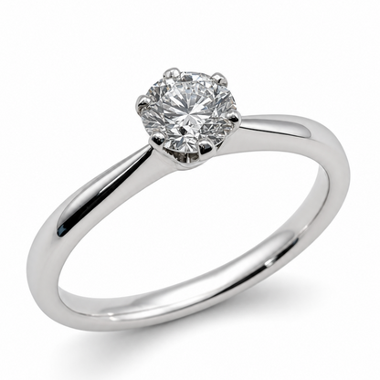 Laboratory Grown Diamond Solitaire Engagement Ring in Platinum, 0.50ct
