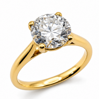 Laboratory Grown Diamond Solitaire Engagement Ring in 9ct Yellow Gold, 2.05ct
