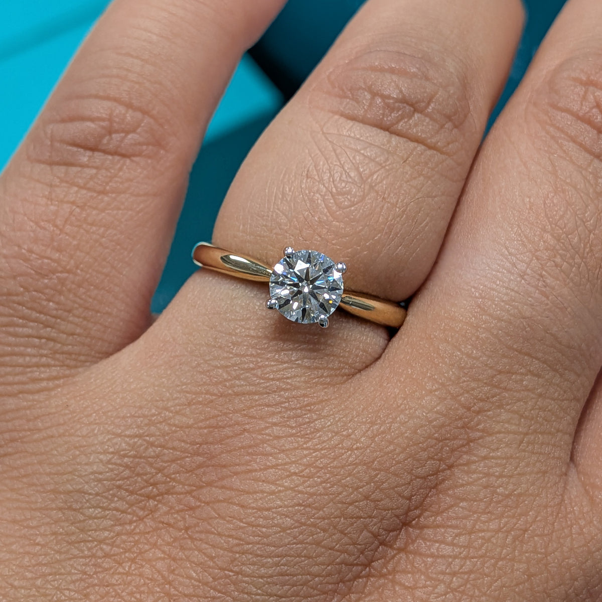 Laboratory Grown Diamond Solitaire Engagement Ring in 9ct Yellow Gold, 0.78ct