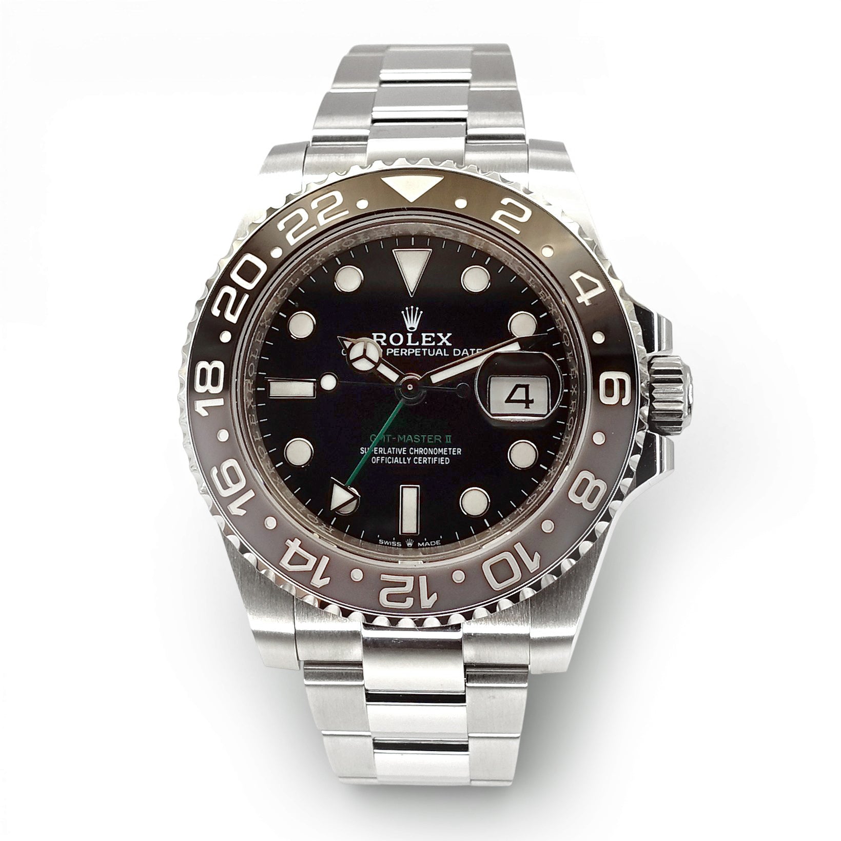Rolex GMT Master II, 2024. Model Number 126710GRNR