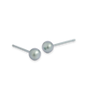 5mm bead stud earrings in titanium