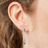 Teardrop earrings in silver