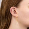 Freshwater pearl drop earrings in 9ct gold
