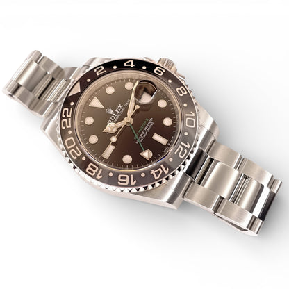 Rolex GMT Master II, 2024. Model Number 126710GRNR