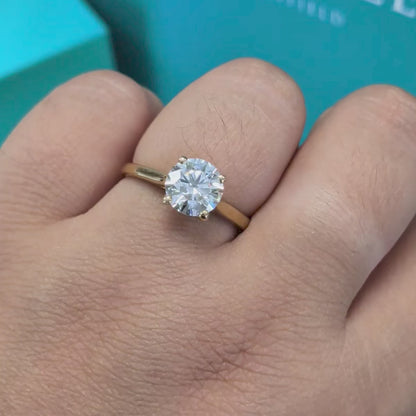 Laboratory Grown Diamond Solitaire Ring in 9ct Yellow Gold, 1.51ct