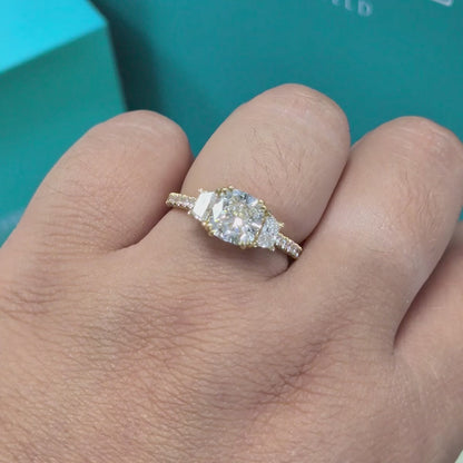 Laboratory Grown Diamond Multi Stone Ring in 18ct Yellow Gold, 2.16ct