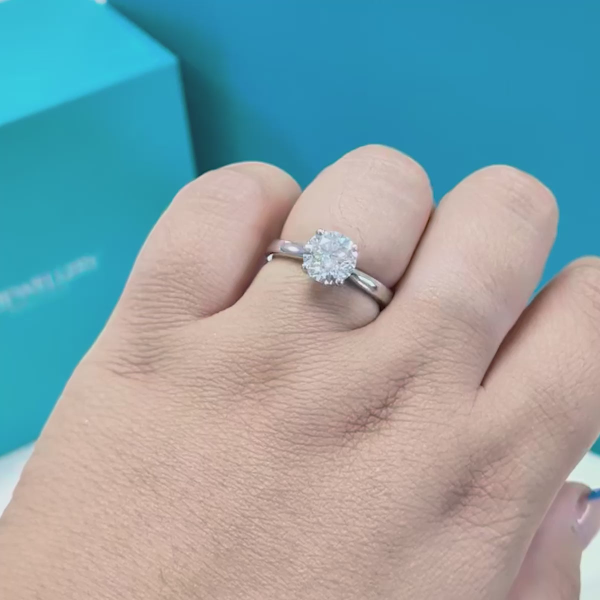 Diamond Solitaire Engagement Ring in Platinum, 1.73ct