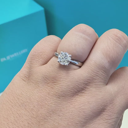 Diamond Solitaire Engagement Ring in Platinum, 1.50ct