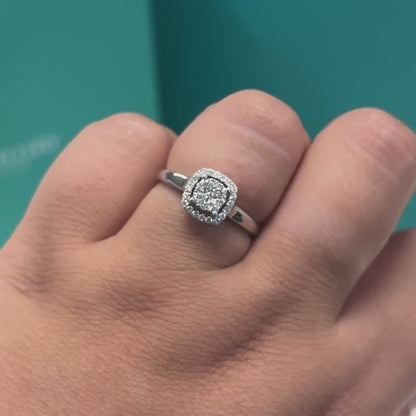 Diamond cushion shape cluster &