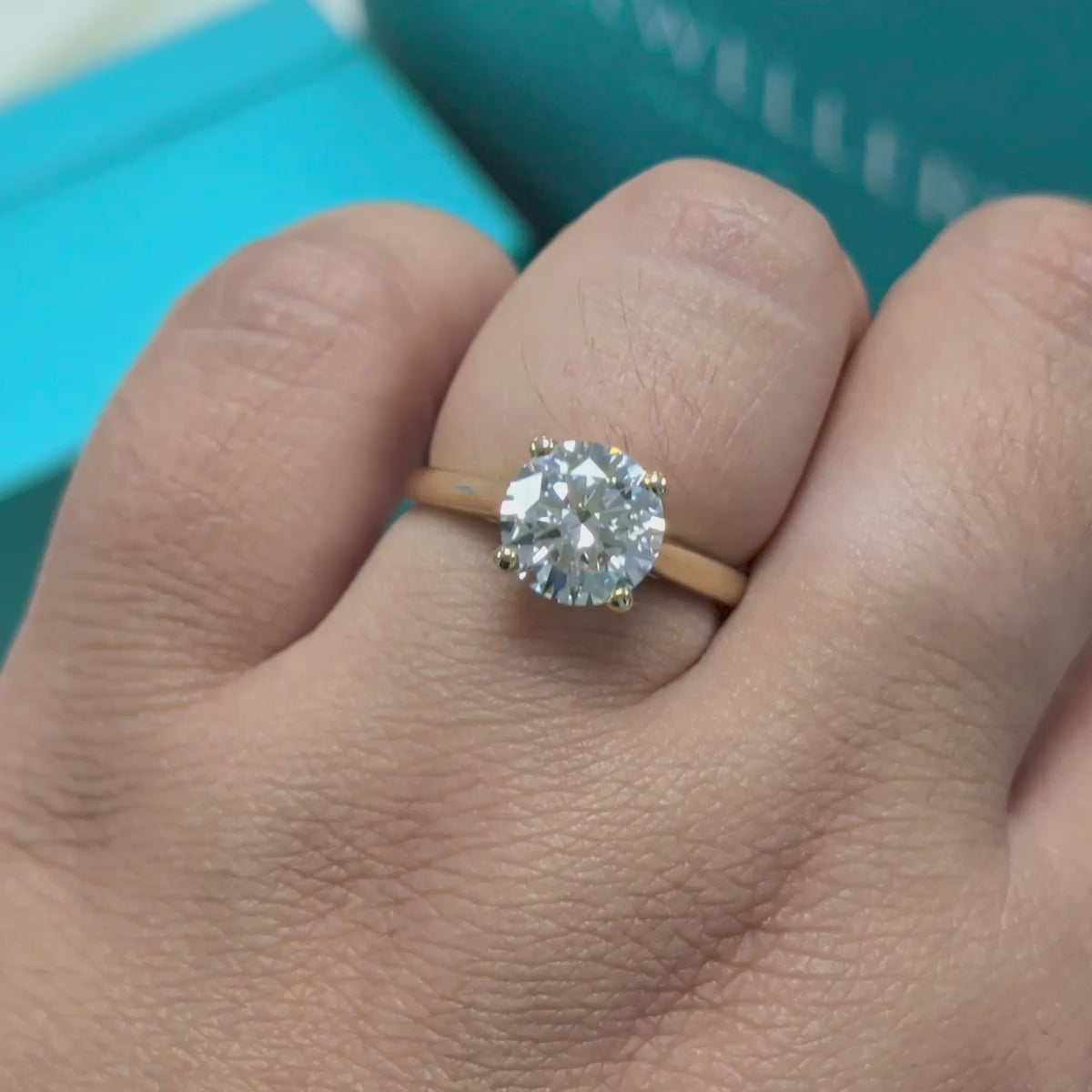 Laboratory Grown Diamond Solitaire Engagement Ring in 9ct Yellow Gold, 2.05ct