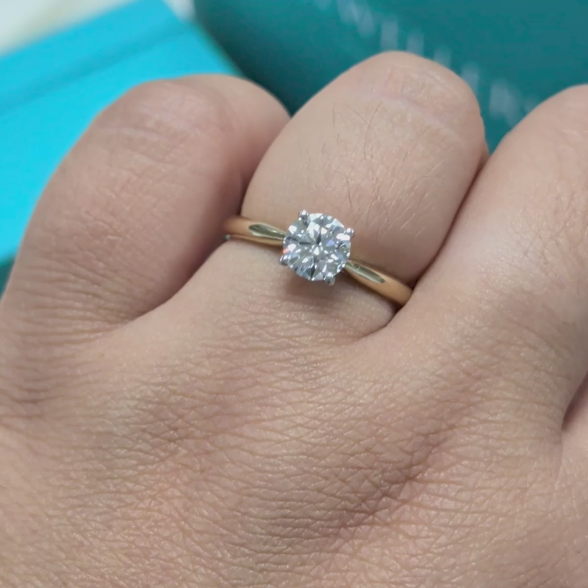Laboratory Grown Diamond Solitaire Engagement Ring in 9ct Yellow Gold, 0.78ct