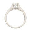 Ring - Princess and brilliant cut diamond ring in platinum, 1.08ct.  - PA Jewellery