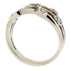 Ring - Multi row diamond dress ring in 18ct white gold, 0.47ct.  - PA Jewellery