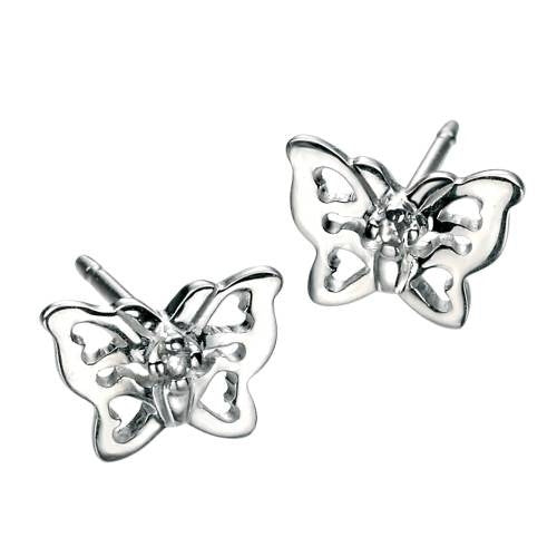 Earrings - Butterfly earrings in silver  - PA Jewellery