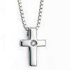 Neckwear - Cross pendant and chain in silver  - PA Jewellery