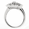 Diamond cluster ring in 18ct white gold, 0.89ct