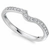 Ring - Diamond set shaped band in platinum, 0.40ct  - PA Jewellery