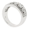 Diamond set 'bubble' cluster ring in 18ct white gold, 1.09ct