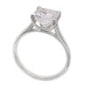 Princess cut diamond solitaire ring in platinum, 2.39ct