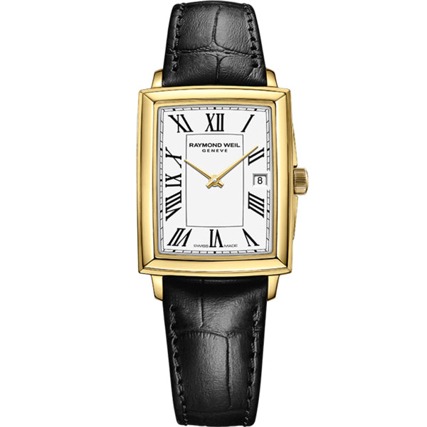Ladies' Raymond Weil Toccata in yellow PVD plated stainless steel on leather 5925-PC-00300