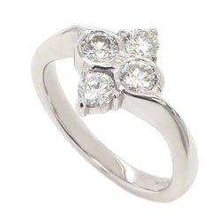 Diamond four stone ring in 18ct white gold, 0.68ct