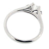 Ring - Diamond solitaire ring with shoulder detail in platinum, 0.49ct  - PA Jewellery
