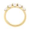 Lab grown diamond oval five stone ring in 18ct gold, 2.00ct