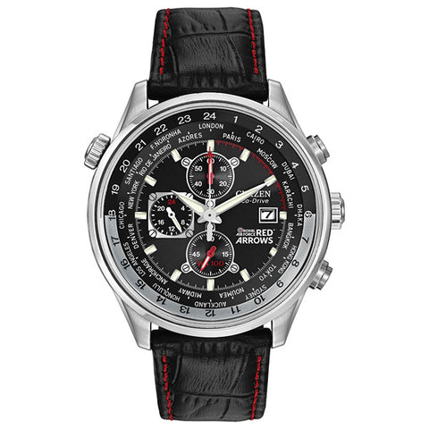 Citizen Red Arrows Chronograph in stainless steel on leather CA0080-03E