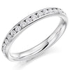 Ring - Round brilliant cut diamond channel set full eternity ring, 0.75ct  - PA Jewellery