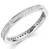 Ring - Princess cut diamond channel set full eternity ring, 1.00ct  - PA Jewellery