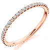 Ring - Round brilliant cut diamond micro claw set full eternity ring, 0.50ct  - PA Jewellery