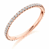 Ring - Round brilliant cut diamond micro claw set full eternity ring, 0.50ct  - PA Jewellery