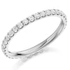 Ring - Round brilliant cut diamond micro claw set full eternity ring, 0.75ct  - PA Jewellery