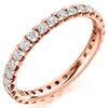 Ring - Round brilliant cut diamond micro claw set full eternity ring, 1.00ct  - PA Jewellery