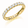 Ring - Round brilliant cut diamond micro claw set full eternity ring, 1.50ct  - PA Jewellery