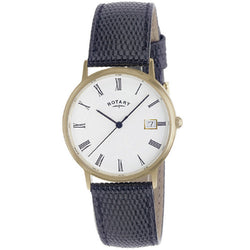 Watch - Men's Rotary in 9ct yellow gold on leather GSI11476/01  - PA Jewellery