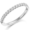 Ring - Round brilliant cut diamond micro claw set half eternity ring, 0.33ct  - PA Jewellery