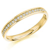 Ring - Grain set diamond half eternity ring, 0.15ct  - PA Jewellery