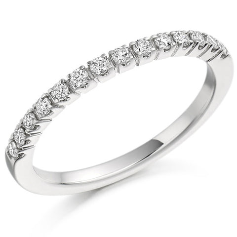 Ring - Brilliant cut diamond half eternity ring, 0.23ct  - PA Jewellery