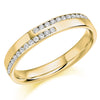 Ring - Asymetrical diamond set band ring, 0.25ct  - PA Jewellery