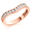 Ring - Diamond set shaped band ring, 0.33ct  - PA Jewellery