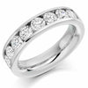Ring - Round brilliant cut diamond channel set half eternity ring, 2.00ct  - PA Jewellery
