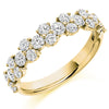Ring - Round brilliant cut diamond claw set half eternity ring, 1.20ct  - PA Jewellery
