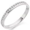 Ring - Round brilliant cut diamond channel set half eternity ring, 0.25ct  - PA Jewellery
