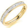 Ring - Princess cut diamond channel set half eternity ring, 1.00ct  - PA Jewellery