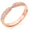 Ring - Diamond set bow shaped band ring, 0.20ct  - PA Jewellery