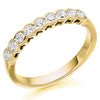 Ring - Round brilliant cut diamond half eternity ring, 0.50ct  - PA Jewellery